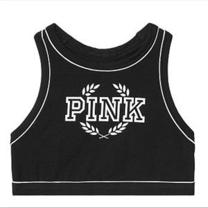 New Victoria's Secret PINK Racerback Crop Bra Top - Large